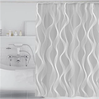 Tenda da doccia per bagno spogliata